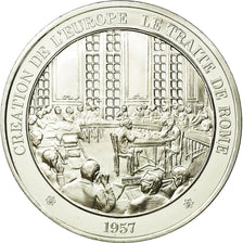France, Medal, Europe, Traité de Rome, History, MS(65-70), Silver