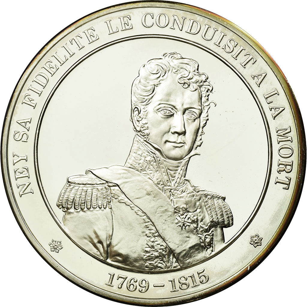 France, Medal, Le Maréchal Ney, History, MS(65-70), Silver