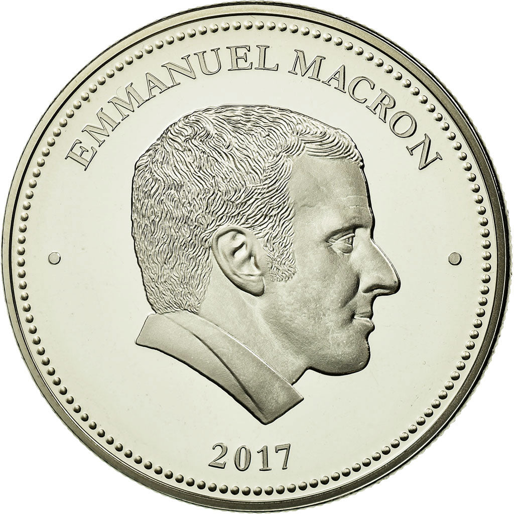 France, Medal, Emmanuel Macron, Président de la République, 2017, MS(65-70)