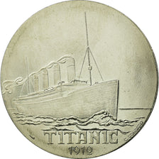 Francia, medaglia, Les Grands Transatlantiques, Titanic, C. Gondard, FDC, Nichel