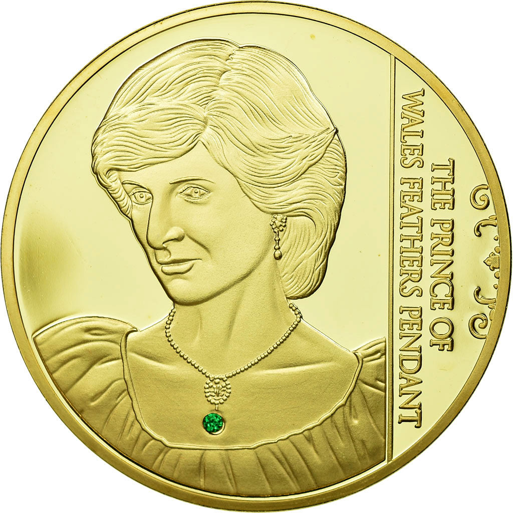 Reino Unido, medalla, La Princesse Diana, The Prince of Wales Feathers Pendant