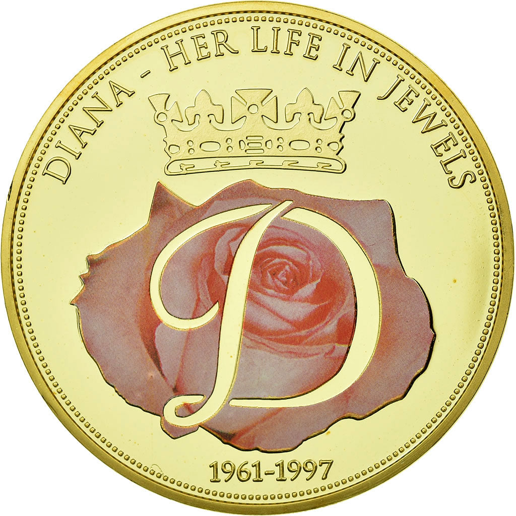 Reino Unido, medalla, La Princesse Diana, The Prince of Wales Feathers Pendant