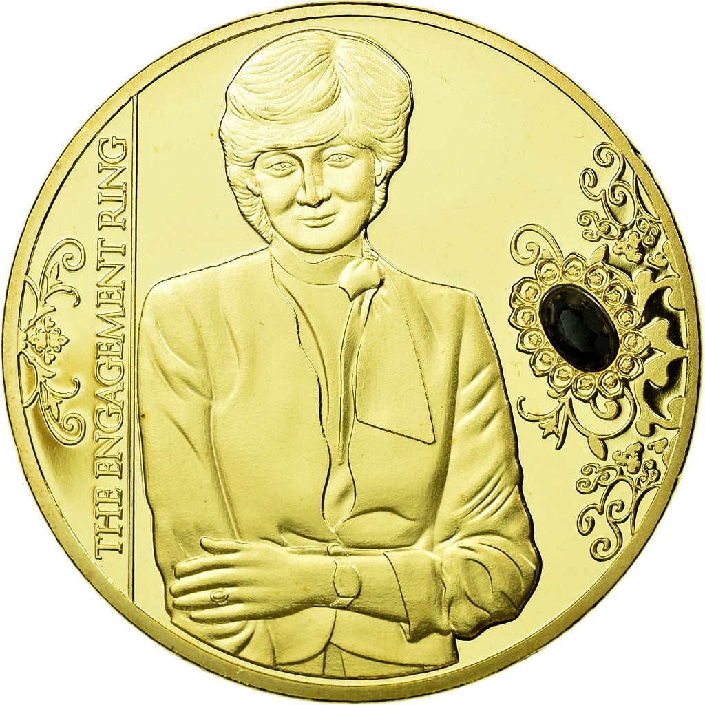 Verenigd Koninkrijk, Medaille, La Princesse Diana, The Engagement Ring, FDC