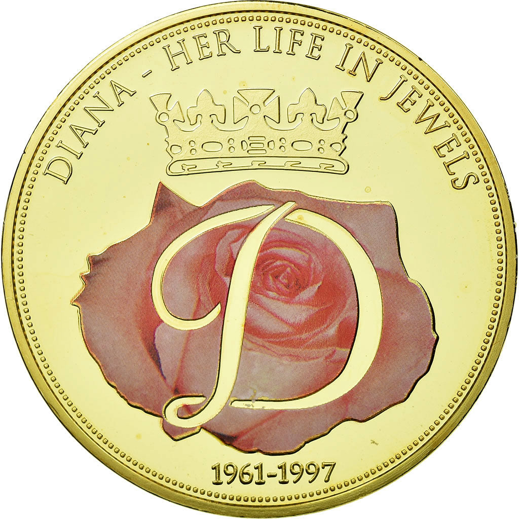 United Kingdom , Medaille, La Princesse Diana, The Spencer Tiara, STGL, Copper