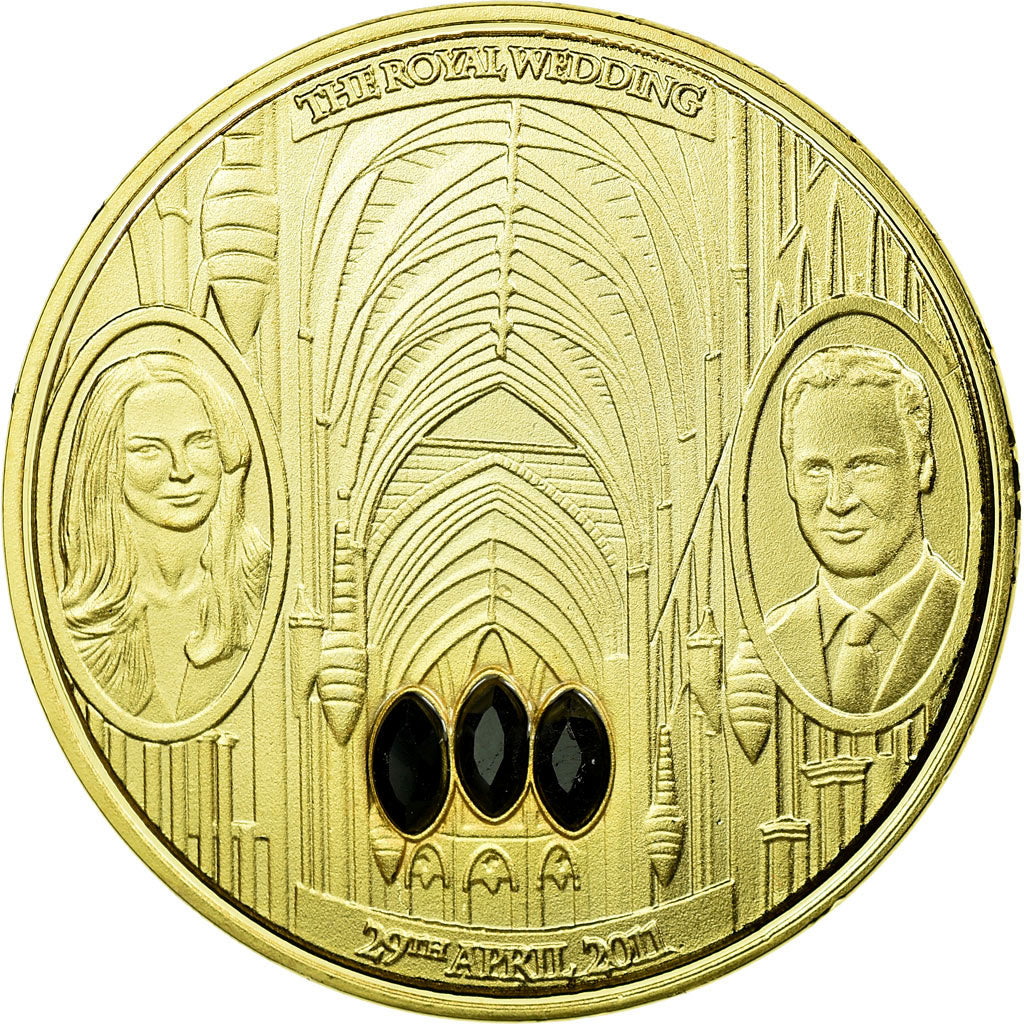 Verenigd Koninkrijk, Medaille, William et Kate, The Royal Wedding, FDC, Copper