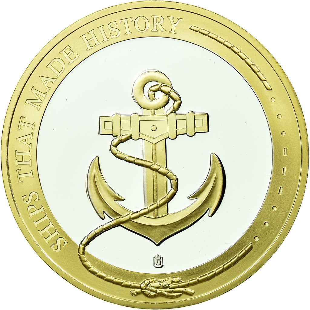 France, Medal, Titanic, Shipping, MS(65-70), Copper Plated Silver