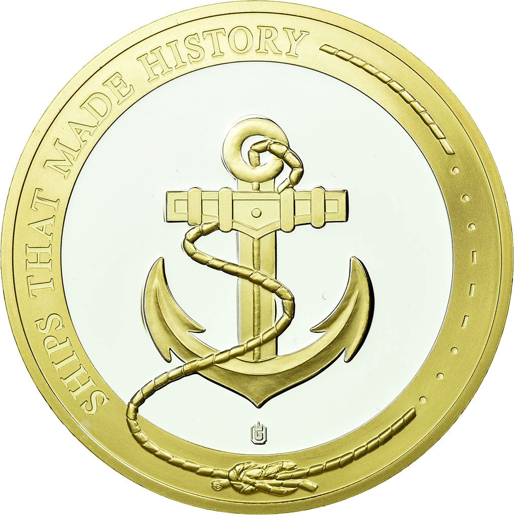 France, Medal, Titanic, Shipping, MS(65-70), Copper Plated Silver