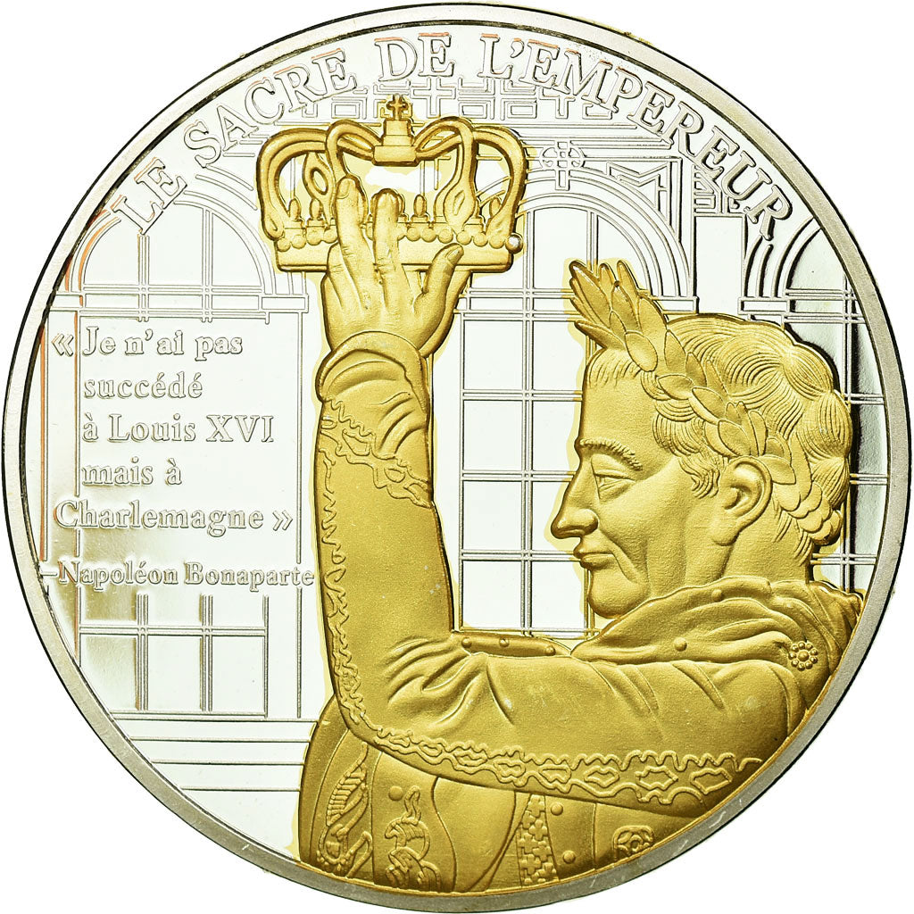 France, Medal, Le sacre de Napoléon Ier par Pie VII, MS(65-70), Copper Plated
