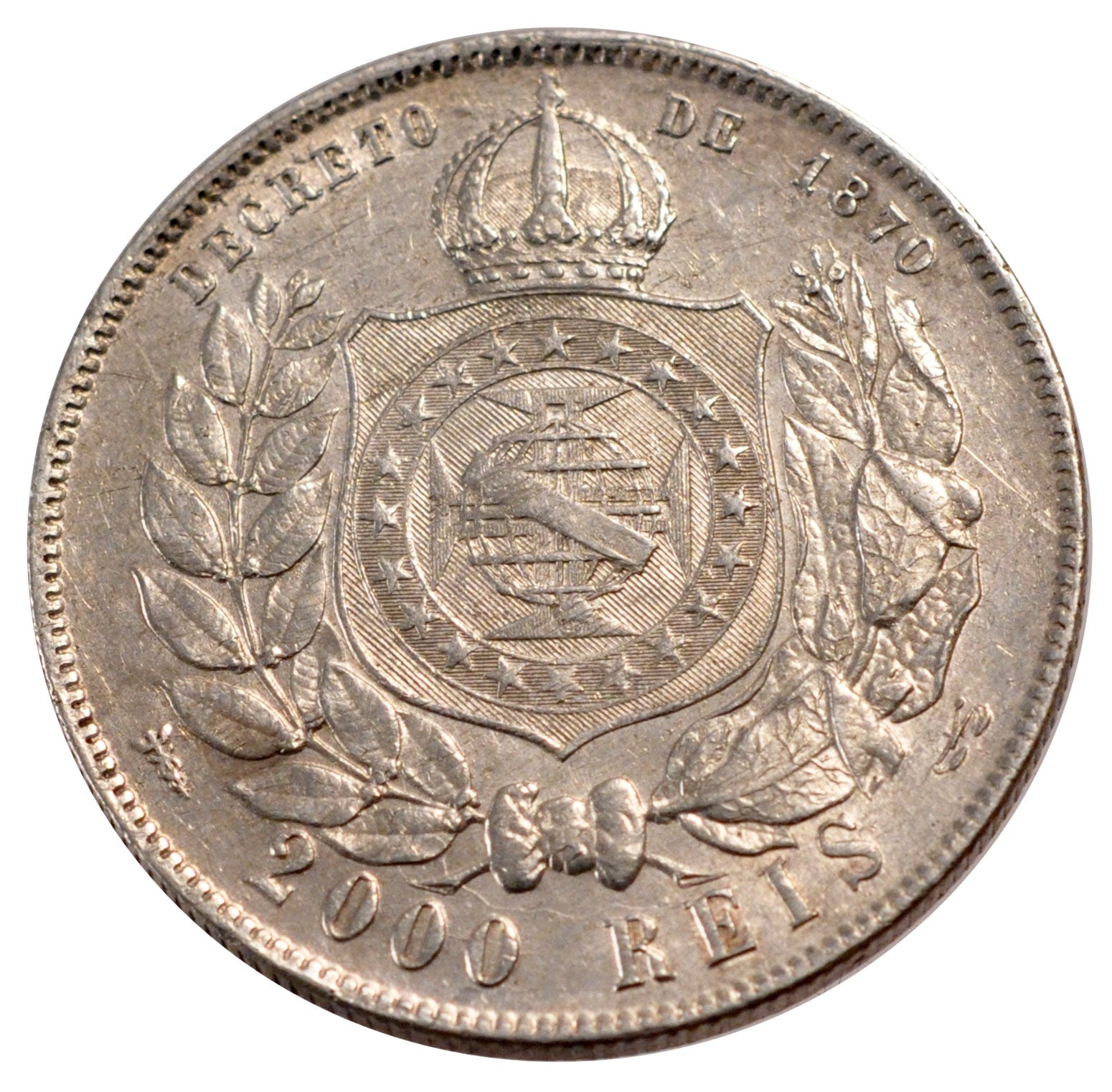 Brésil, Pierre II, 2000 Reis