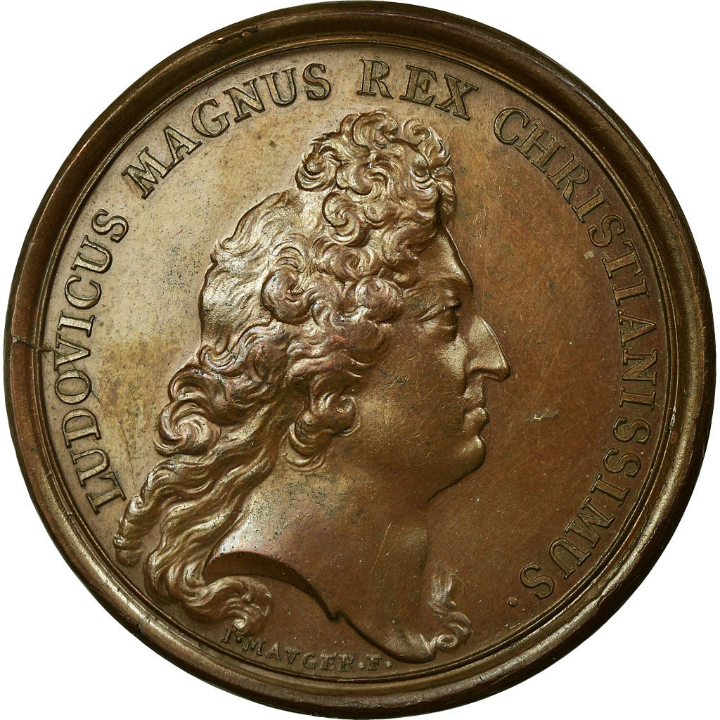 Francia, medalla, Louis XIV, Soumission des Dix Villes Impériales d'Alsace