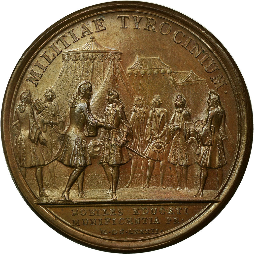 France, Médaille, Louis XIV, Etablissement de compagnies de Cadets, 1682