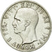 Coin, Albania, Vittorio Emanuele III, 5 Lek, 1939, Rome, MS(60-62), Silver