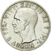Coin, Albania, Vittorio Emanuele III, 5 Lek, 1939, Rome, MS(60-62), Silver