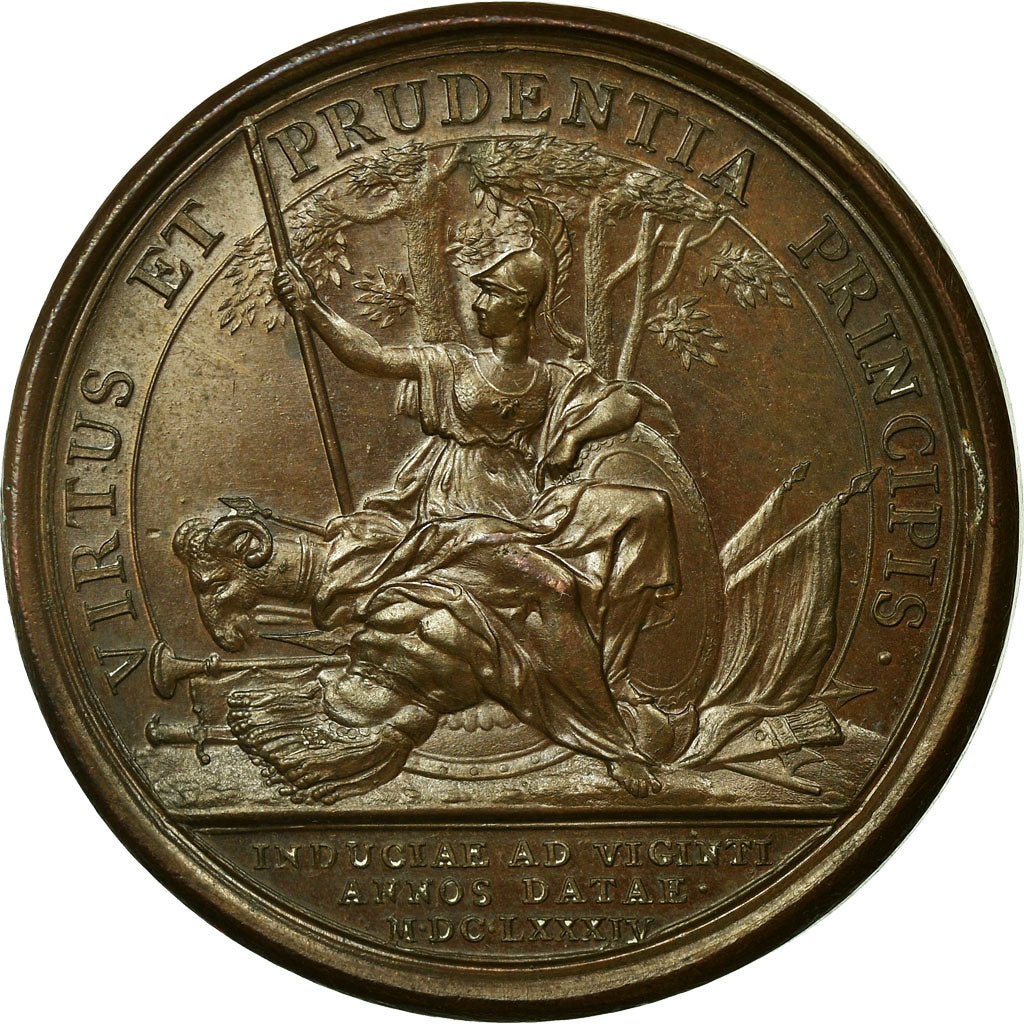 Frankreich, Medaille, Louis XIV, Trêve de Vingt Ans, 1684, Mauger, VZ, Kupfer