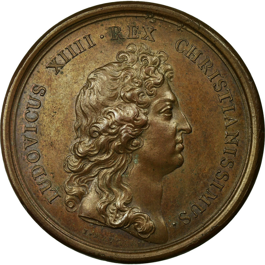 Frankrijk, Medaille, Louis XIV, La Chambre de Justice, 1662, Mauger, PR, Koper