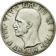 Monnaie, Albania, Vittorio Emanuele III, 5 Lek, 1939, Rome, SUP, Argent