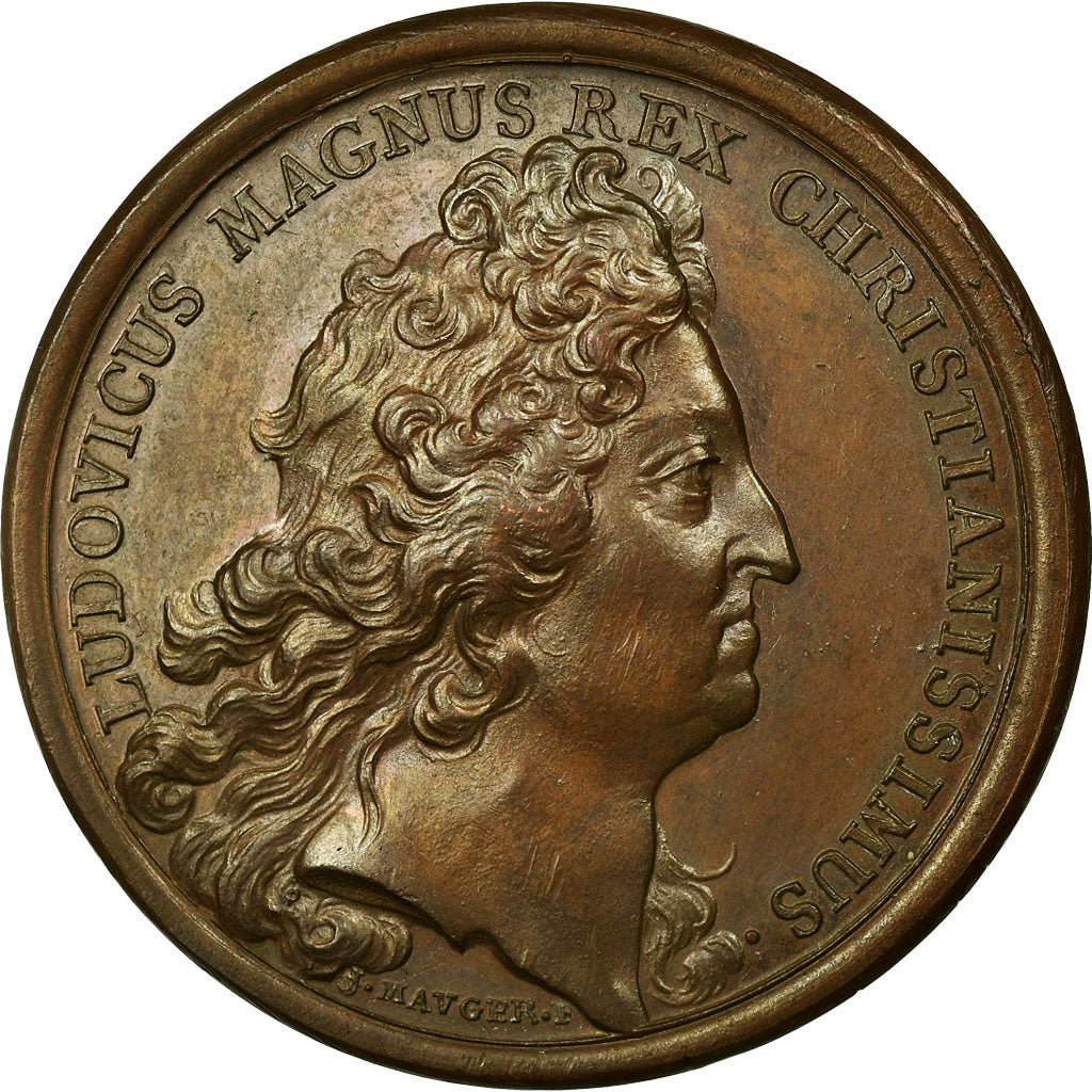 France, Médaille, Louis XIV, Les Conquêtes du Roi de 1643 à 1697, 1697
