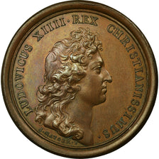 França, Medal, Louis XIV, Les Grands Jours, 1665, Mauger, AU(55-58), Cobre