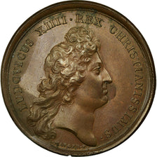 France, Médaille, Louis XIV, Paix d'Aix-la-Chapelle, 1668, Mauger, TTB+