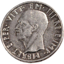 ALBANIA, 5 Lek, 1939, Rome, KM #33, EF(40-45), Silver, 4.97