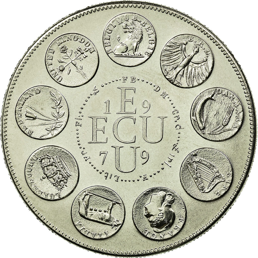 France, Medal, Ecu Europa, 1979, Rodier, MS(65-70), Copper-nickel