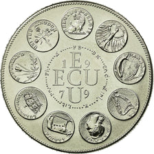 France, Medal, Ecu Europa, 1979, Rodier, MS(65-70), Copper-nickel