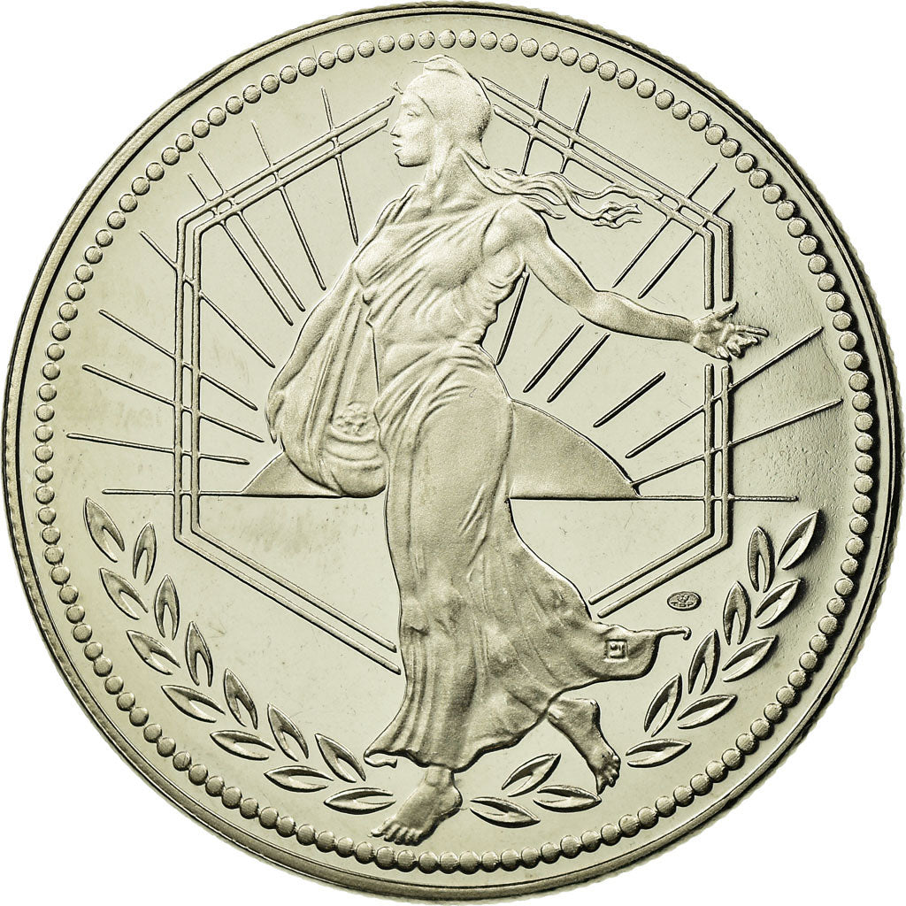 France, Medal, L'Europe, La Semeuse, 2001, MS(65-70), Copper-nickel
