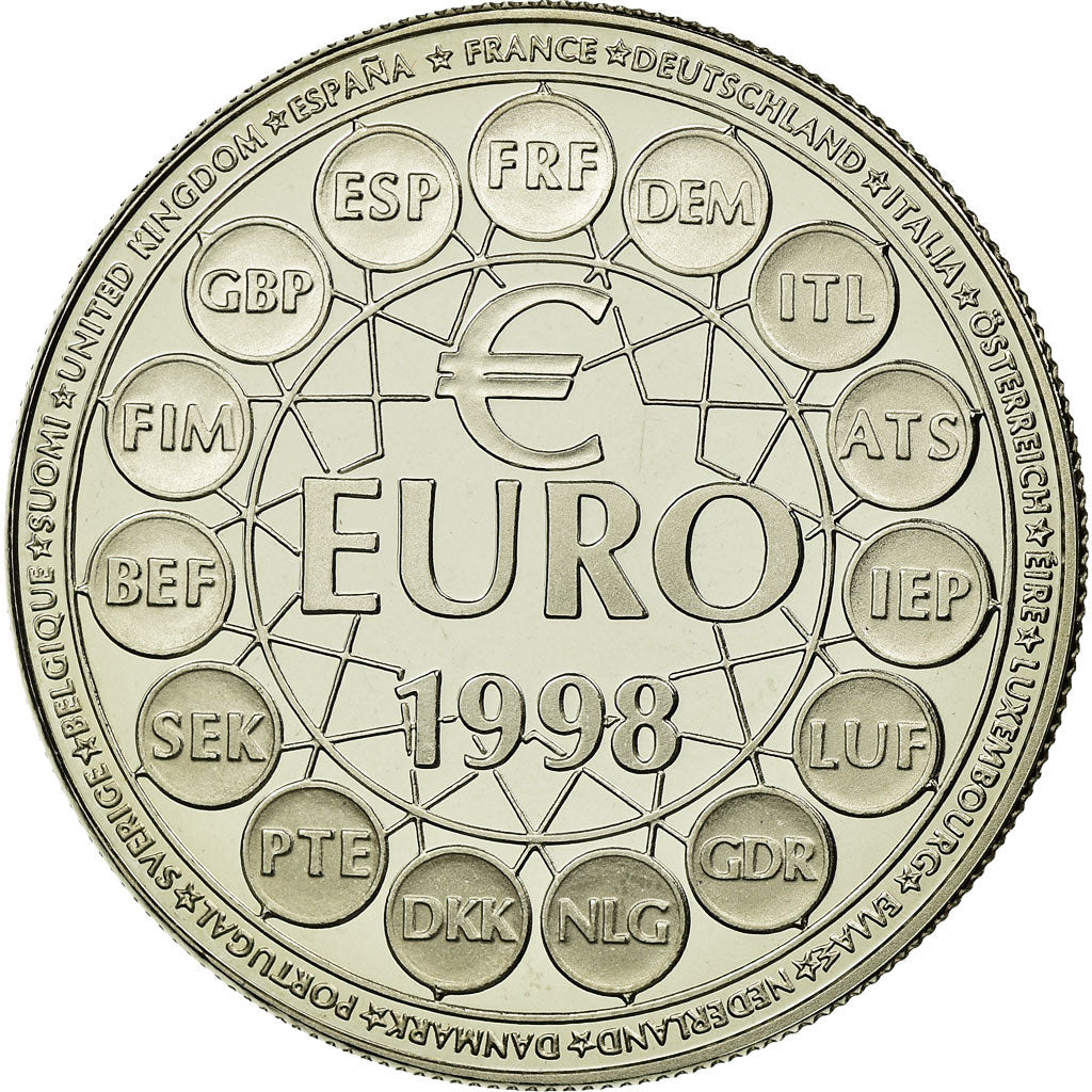 Frankreich, Medaille, Ecu Europa, 1998, STGL, Copper-nickel