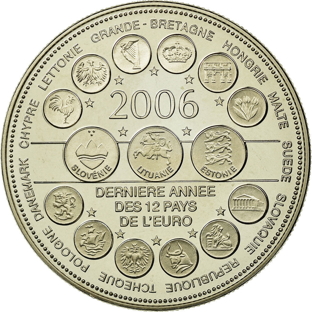 Francia, medaglia, L'Europe des XXV, Dernière Année des 12 Pays de l'Euro