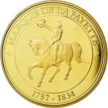 Francia, medalla, Révolution Française, Marquis de La Fayette, FDC, Cobre -