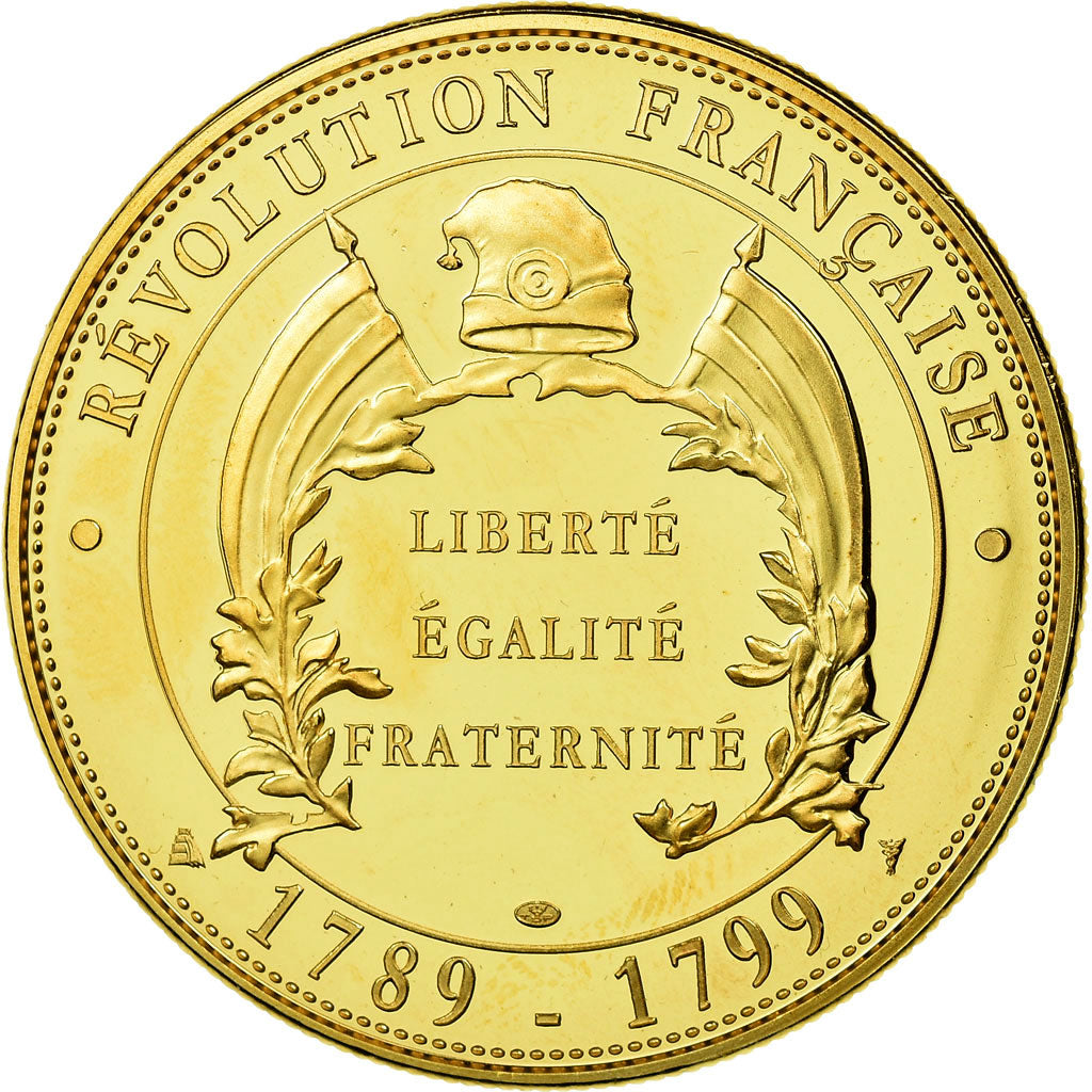 Francia, medalla, Révolution Française, Marquis de La Fayette, FDC, Cobre -