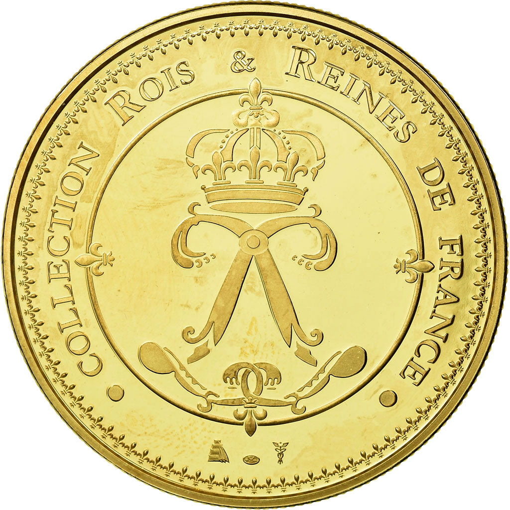 França, Medal, Les rois de France, henri IV, MS(65-70), Cobre-Níquel Dourado