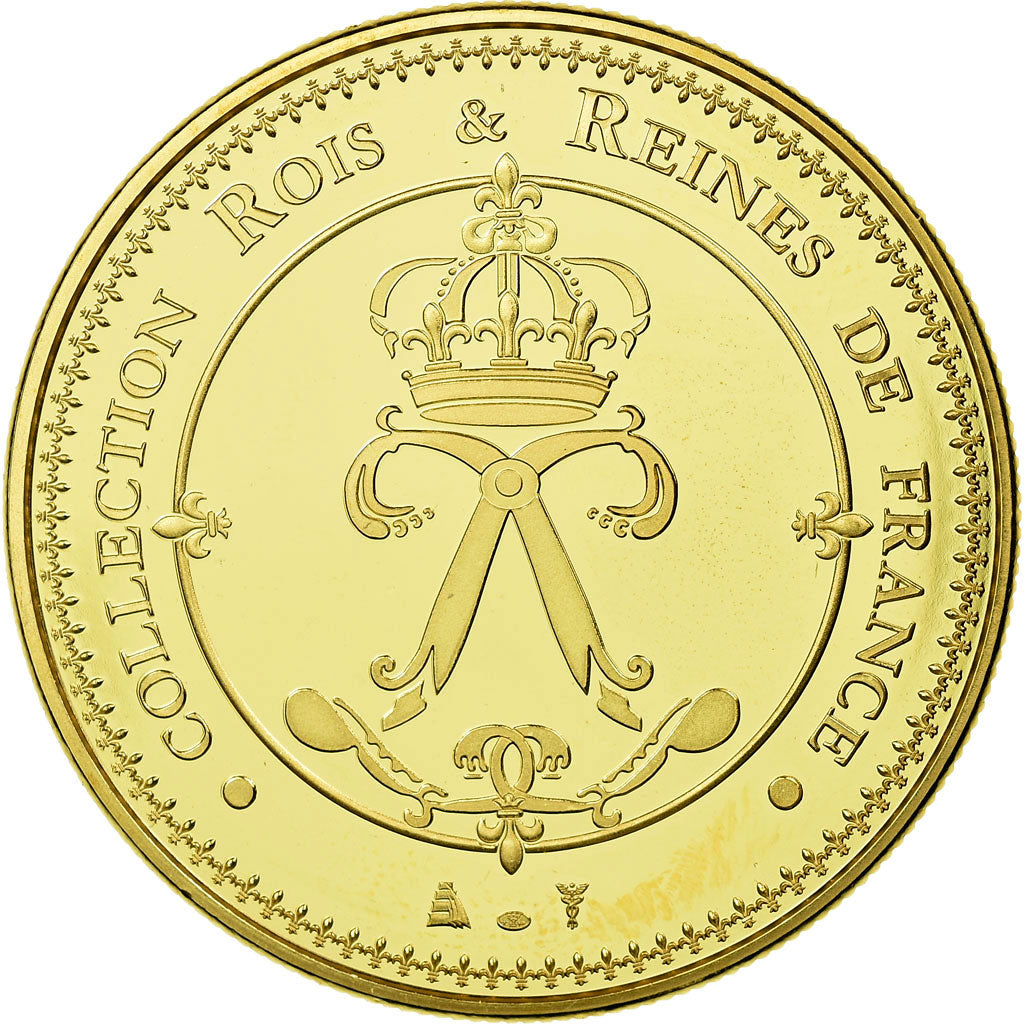 França, Medal, Les Rois de France, Charlemagne, MS(65-70), Cobre-Níquel