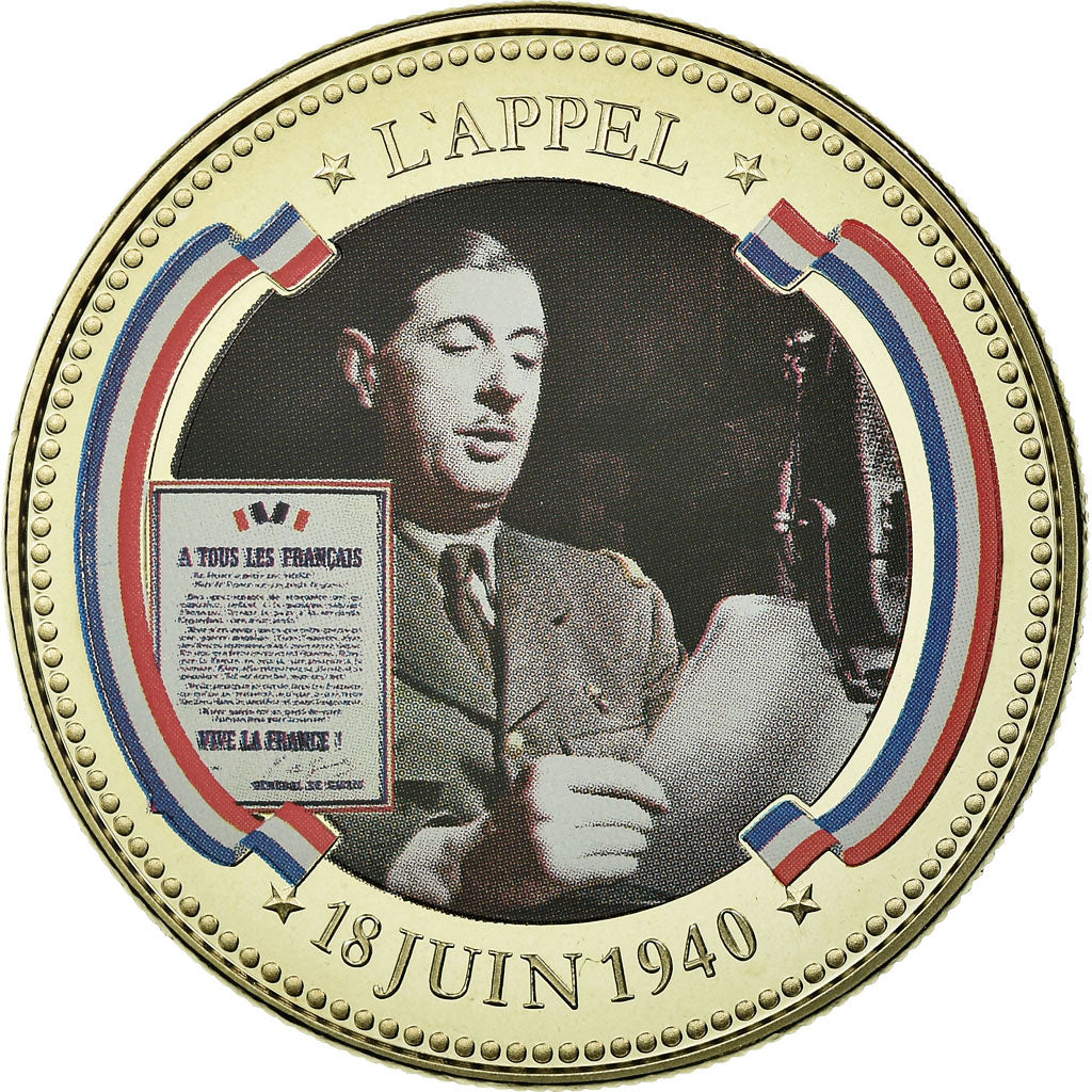 France, Medal, Charles De Gaulle, Appel du 18 juin 1940, MS(65-70)