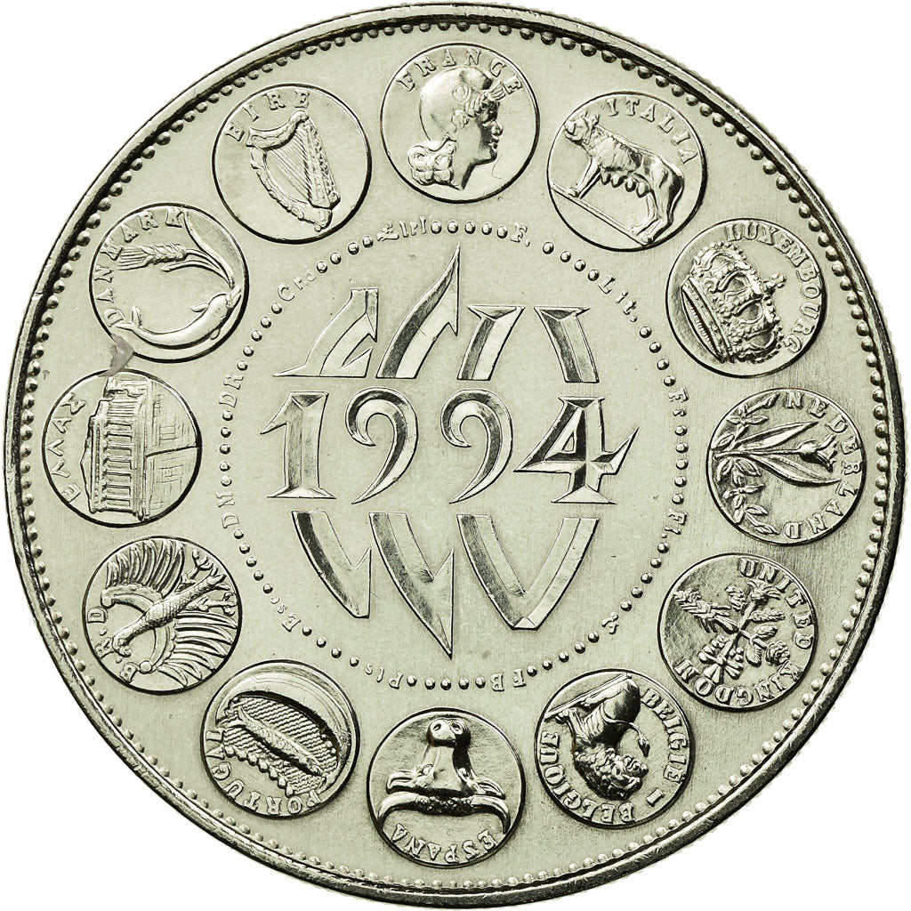 France, Medal, Ecu Europa, Marianne, 1994, MS(65-70), Copper-nickel