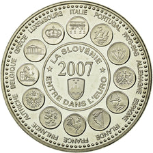 Francia, medalla, L'Europe des XXVII, La Slovénie entre dans l'Euro, 2007, FDC