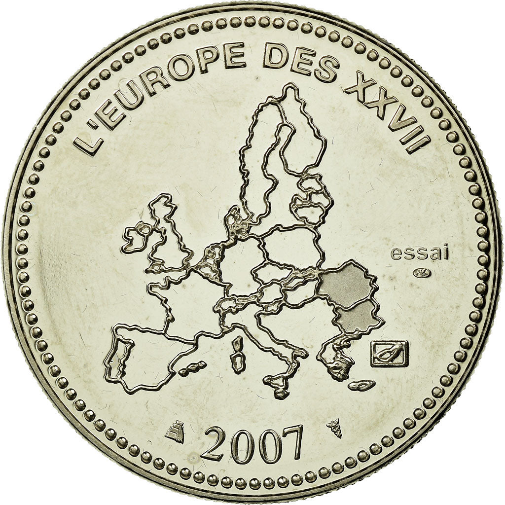 Francia, medalla, L'Europe des XXVII, La Slovénie entre dans l'Euro, 2007, FDC