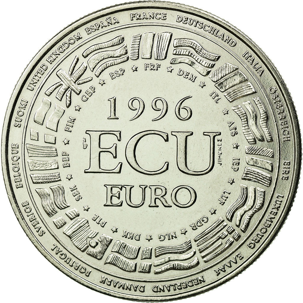 France, Médaille, Ecu Euro, EUROPA, 1996, FDC, Copper-nickel