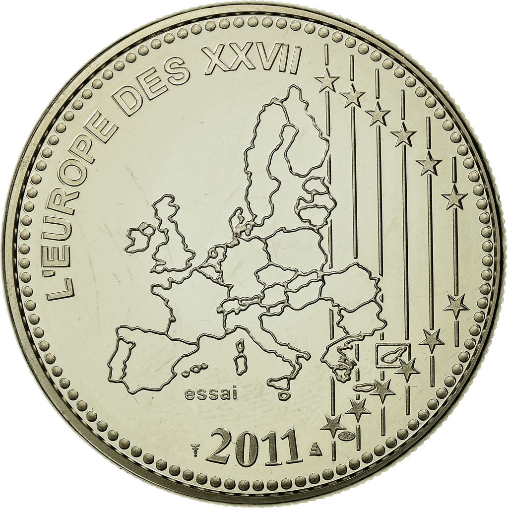 Frankrijk, Medaille, L'Europe des XXVII, Bienvenue à l'Estonie, 2011, FDC