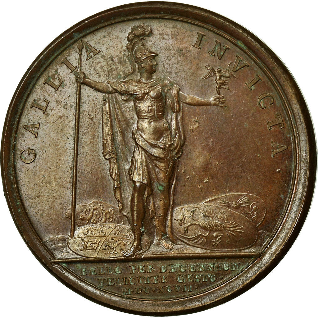 France, Médaille, Louis XIV, La France toujours Victorieuse, 1697, Mauger