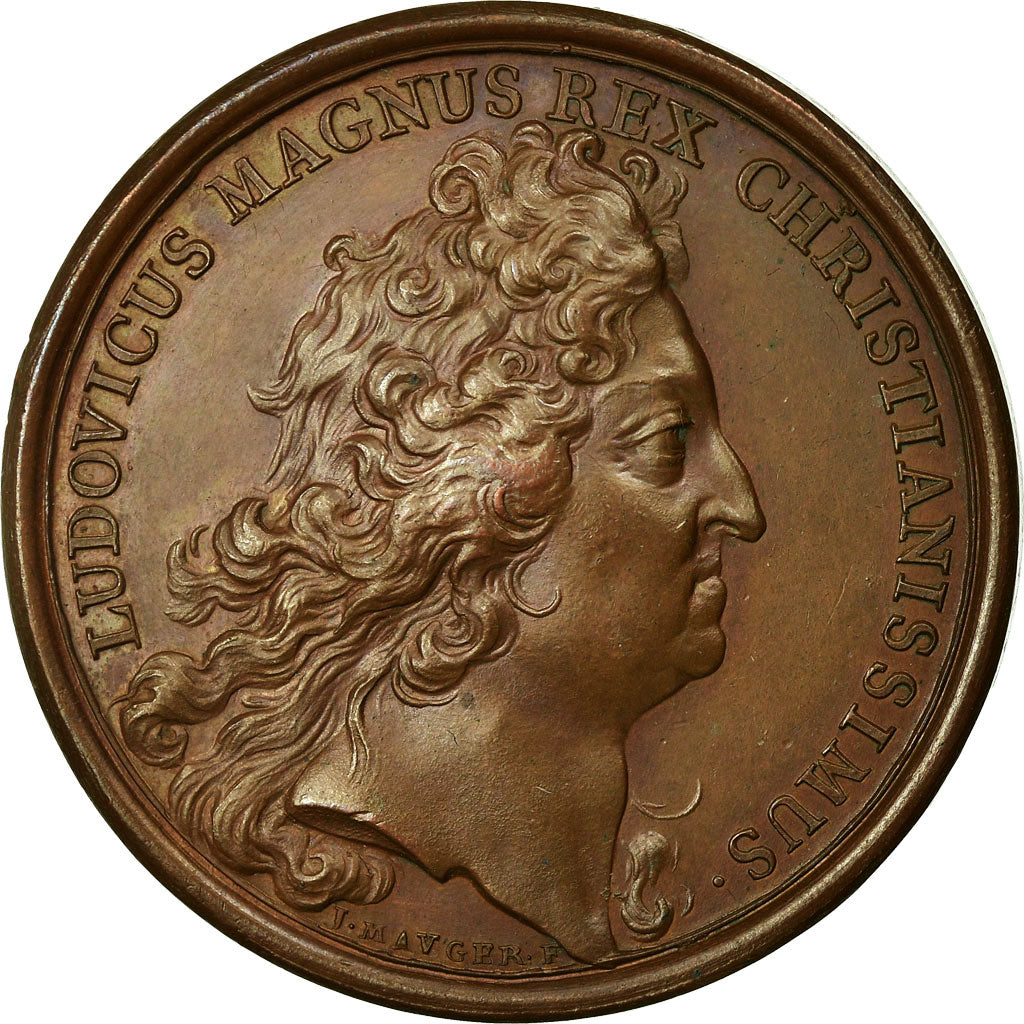 Francia, medaglia, Louis XIV, La Renonciation, 1713, Mauger, SPL-, Rame
