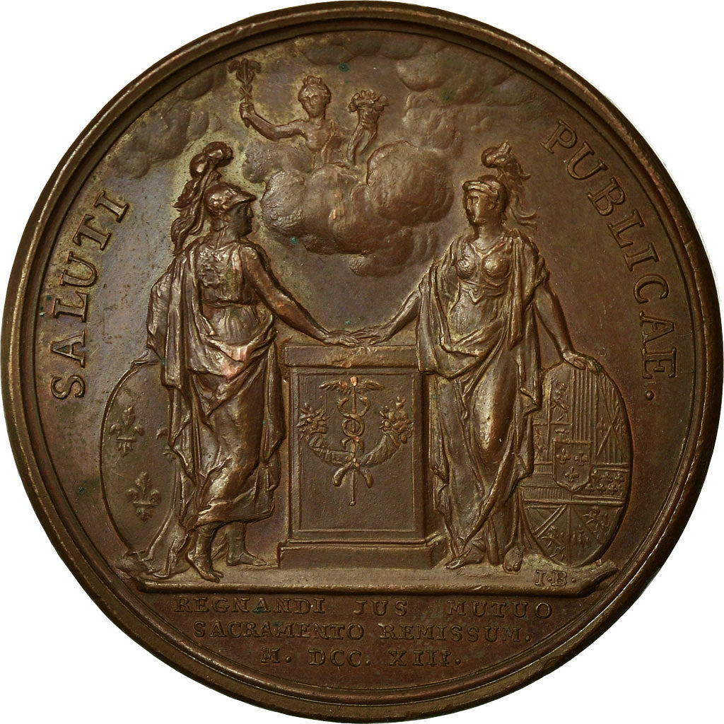 Francia, medaglia, Louis XIV, La Renonciation, 1713, Mauger, SPL-, Rame