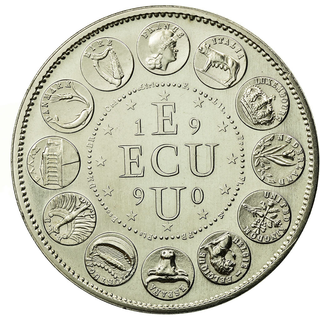 France, Médaille, Ecu Europa, Marianne, 1990, FDC, Copper-nickel