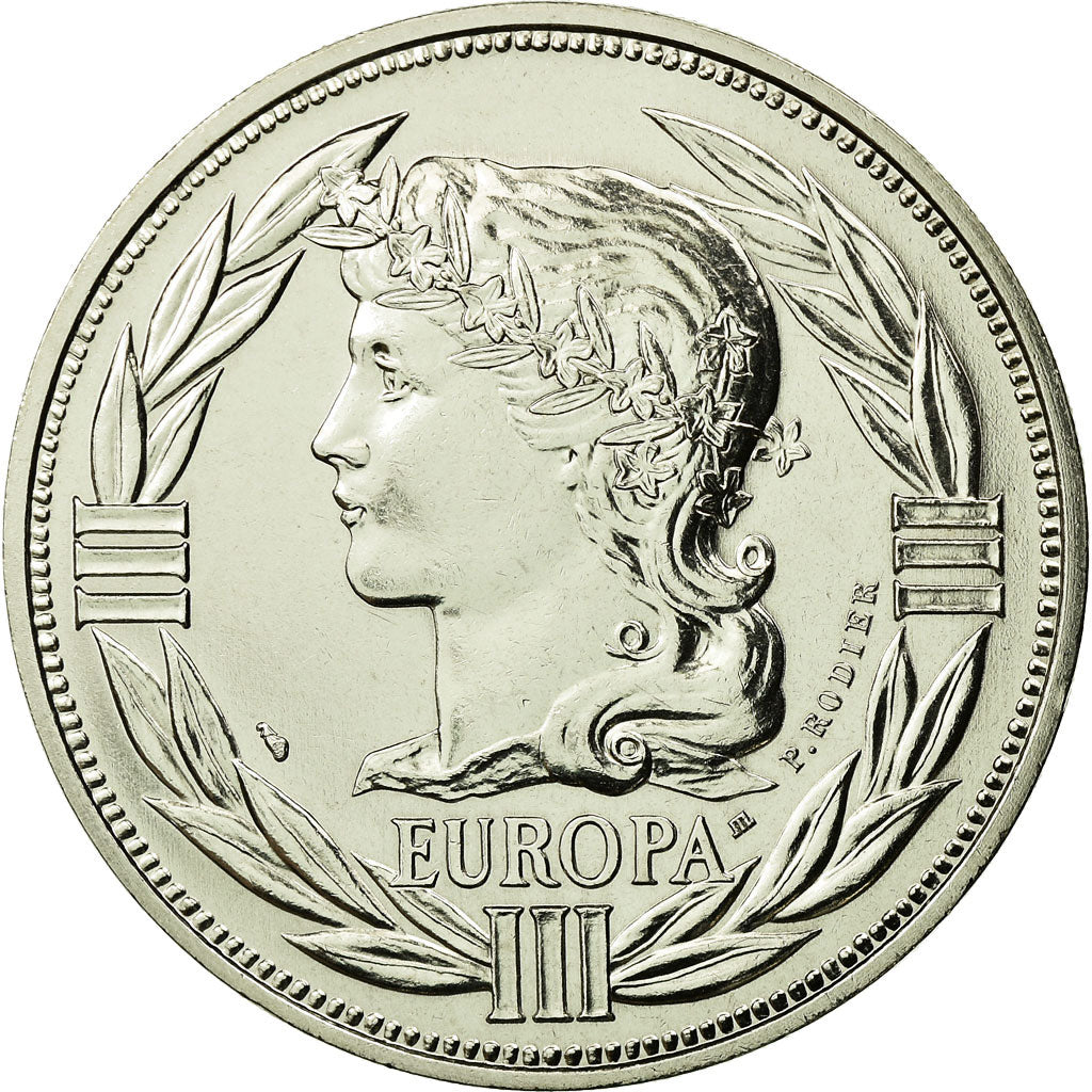 France, Medal, Ecu Europa, Marianne, 1985, MS(65-70), Copper-nickel