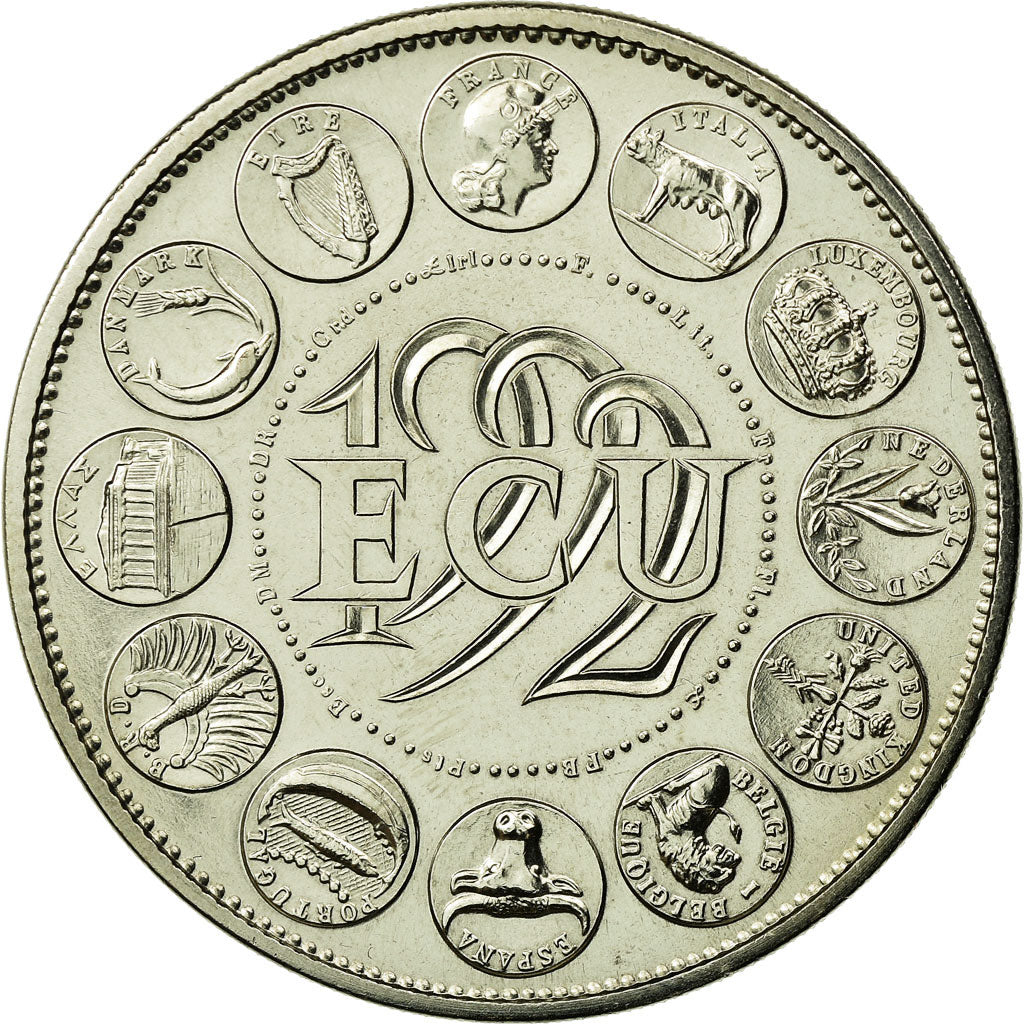France, Médaille, Ecu Europa, Marianne, 1992, FDC, Copper-nickel