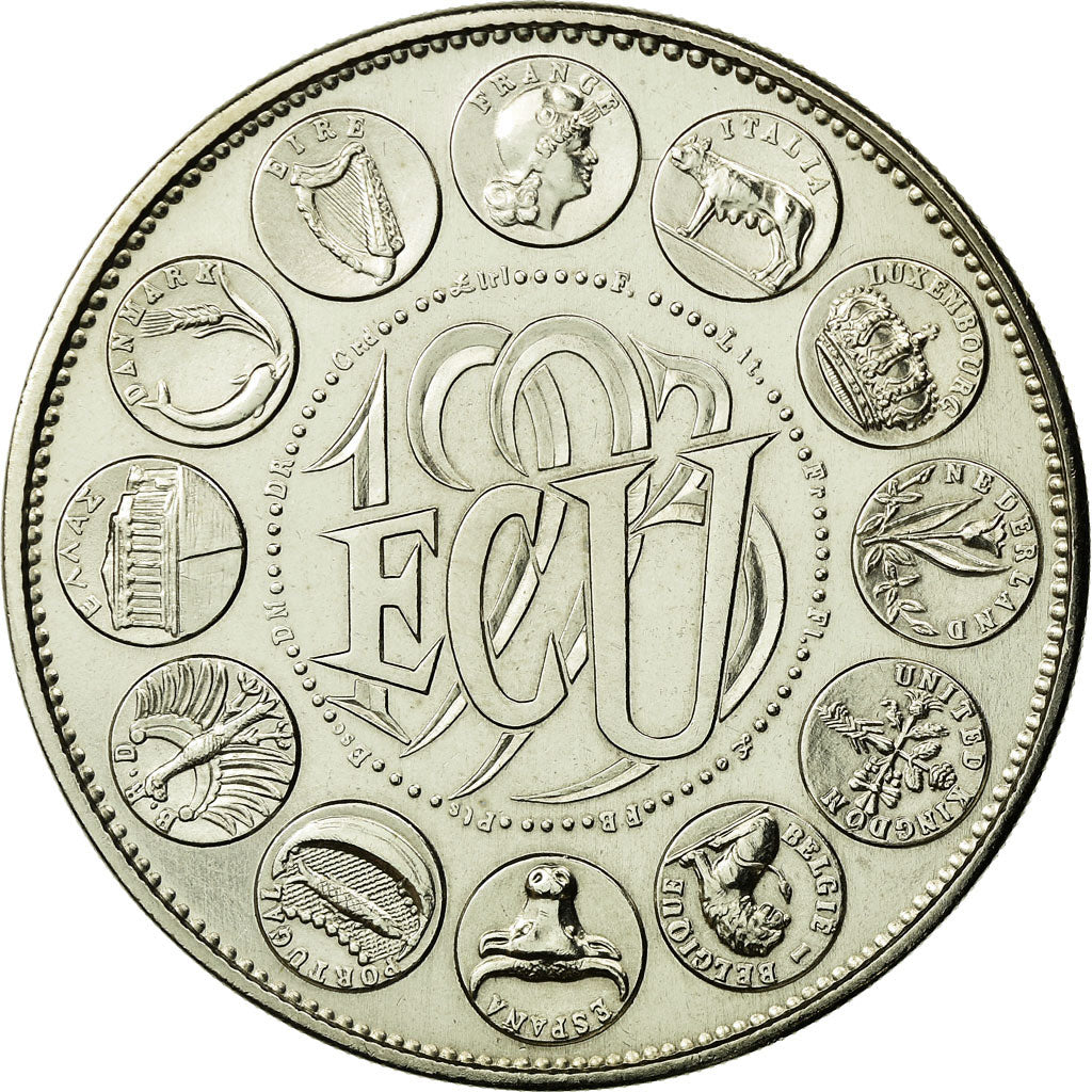 France, Medal, Ecu Europa, Marianne, 1993, MS(65-70), Copper-nickel