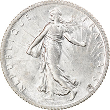 Coin, France, Semeuse, Franc, 1917, Paris, MS(63), Silver, KM:844.1, Gadoury:467