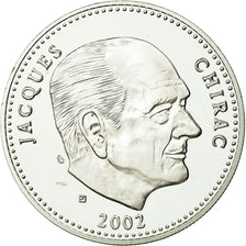 France, Medal, Ve République, Jacques Chirac, 2002, MS(65-70), Silver
