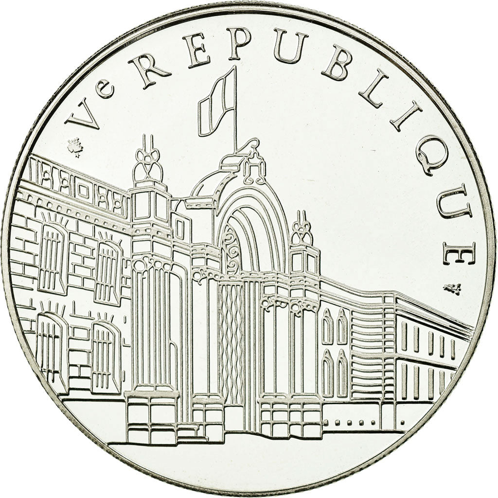 France, Medal, Ve République, Jacques Chirac, 2002, MS(65-70), Silver