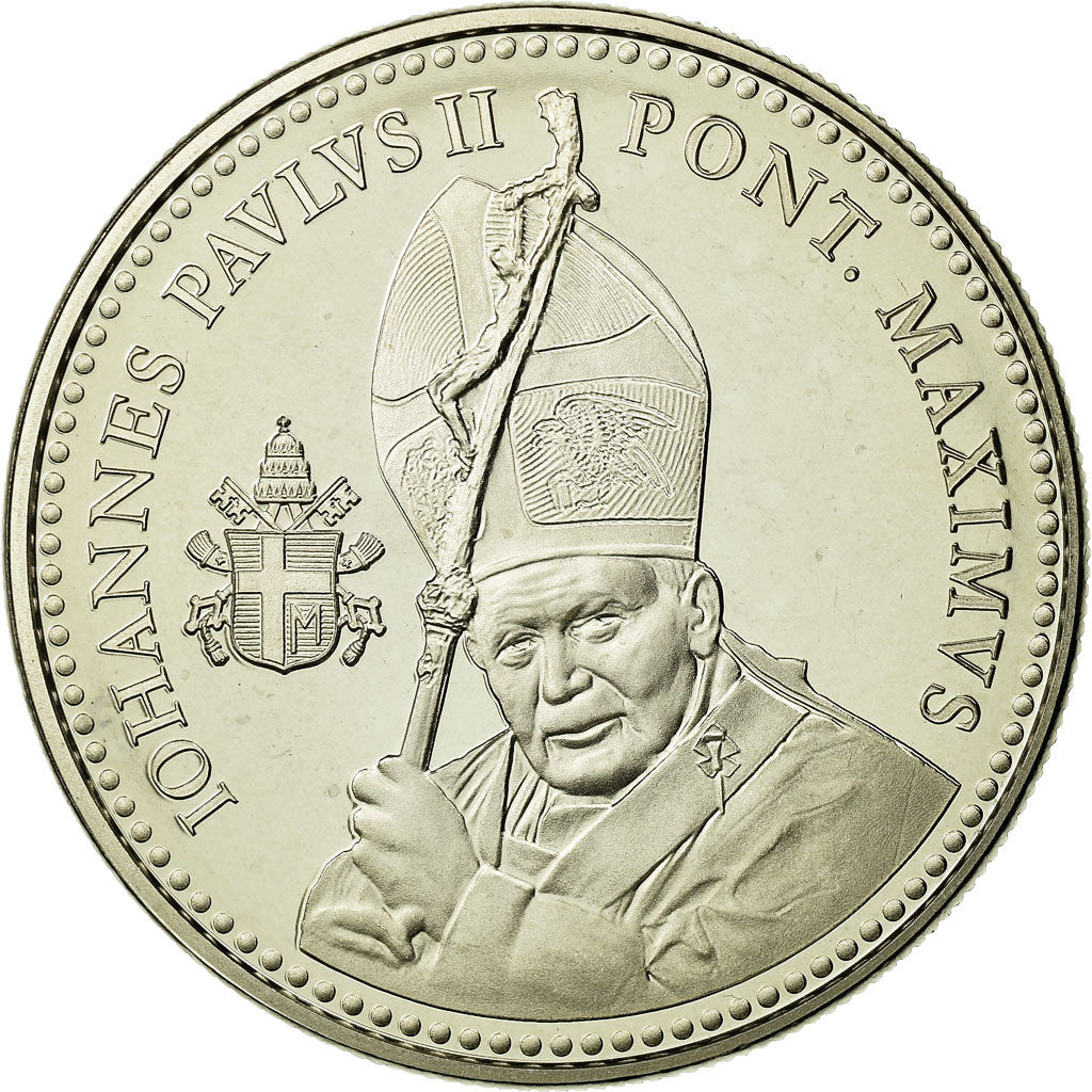 Vatican, Medal, Le Pape Jean-Paul II, 2011, MS(65-70), Copper-Nickel Gilt